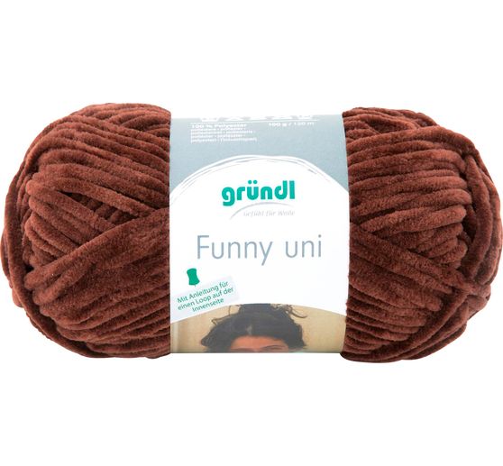 1 pelote 100 gr velours funny uni rose dragée 06 gründl wool - Un grand  marché