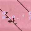 Tissu coton popeline au mètre « Sakura branches de cerisier en fleurs » Pêche