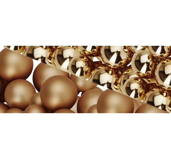 Boules de Noël en verre sur tige