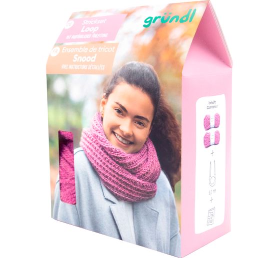 Kit tricot Gründl « Écharpe/ snood Alpelino » 