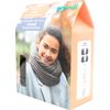 Kit tricot Gründl « Écharpe/ snood Alpelino » Gris ardoise