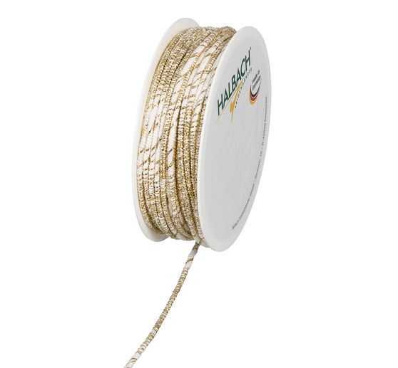 Cordelette coton à fils de lurex et cœur fil de fer flexible