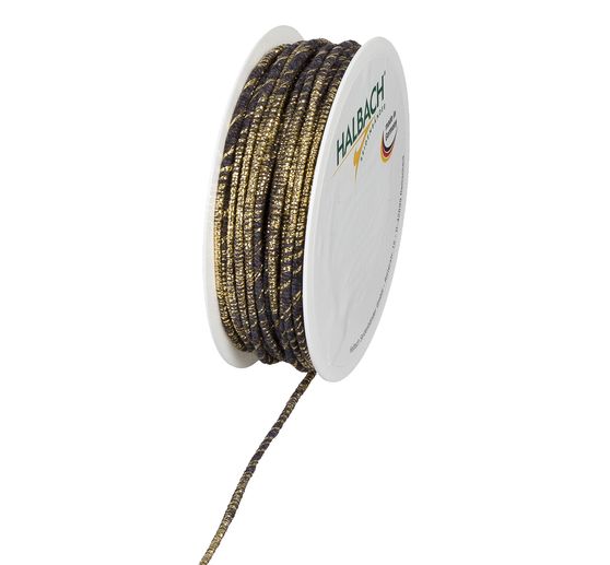 Cordelette coton à fils de lurex et cœur fil de fer flexible