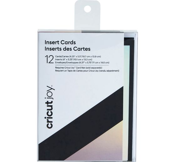 Cartes doubles avec inserts & enveloppes Cricut Joy « Insert Cards », 10,7 cm x 13,9 cm