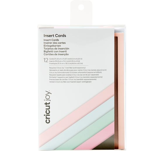 Cartes doubles avec inserts & enveloppes Cricut Joy « Insert Cards », 11,43 x 15,87 cm