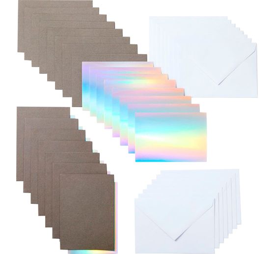 Cricut Joy Cartes doubles avec encarts & enveloppes "Insert Cards", 8,89 x 12,45 cm