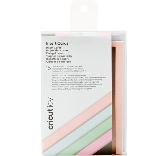 Cricut Joy Cartes doubles avec encarts & enveloppes "Insert Cards", 8,89 x 12,45 cm