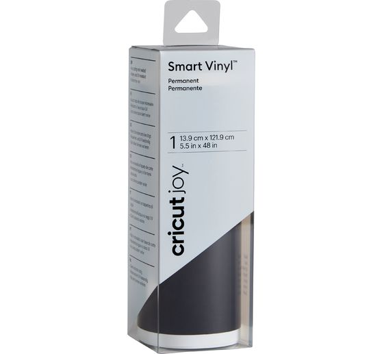 Film vinyle autocollant brillant Cricut Joy « Smart Vinyl – Permanent », 13,9 x 121,9 cm