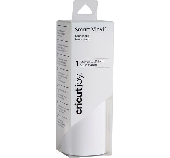 Film vinyle autocollant brillant Cricut Joy « Smart Vinyl – Permanent », 13,9 x 121,9 cm