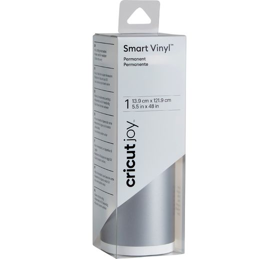 Film vinyle autocollant brillant Cricut Joy « Smart Vinyl – Permanent », 13,9 x 121,9 cm