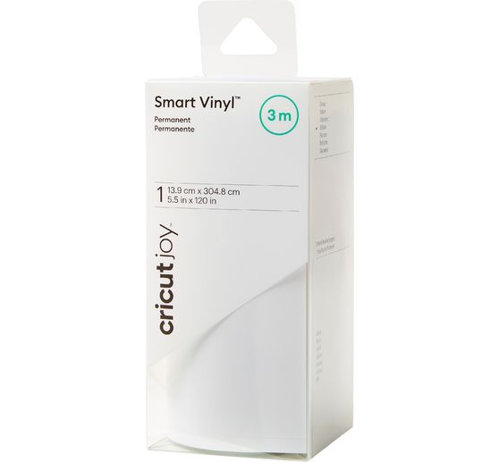 Film vinyle autocollant brillant Cricut Joy « Smart Vinyl – Permanent », 13,9 x 304,8 cm