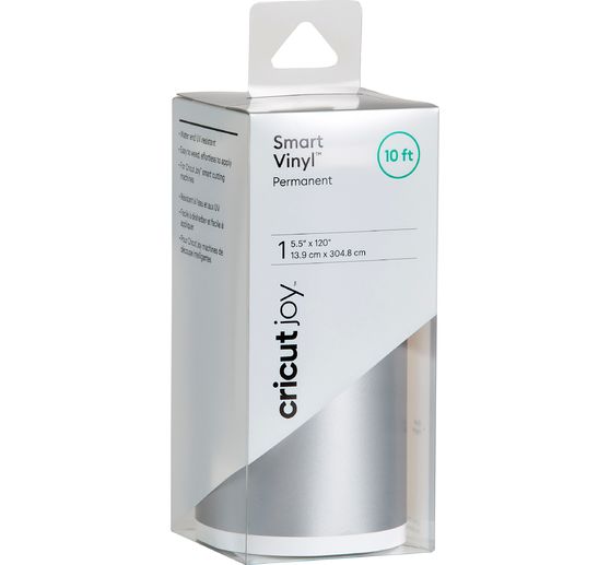 Film vinyle autocollant brillant Cricut Joy « Smart Vinyl – Permanent », 13,9 x 304,8 cm