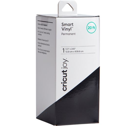 Film vinyle autocollant brillant Cricut Joy « Smart Vinyl – Permanent », 13,9 x 609,6 cm