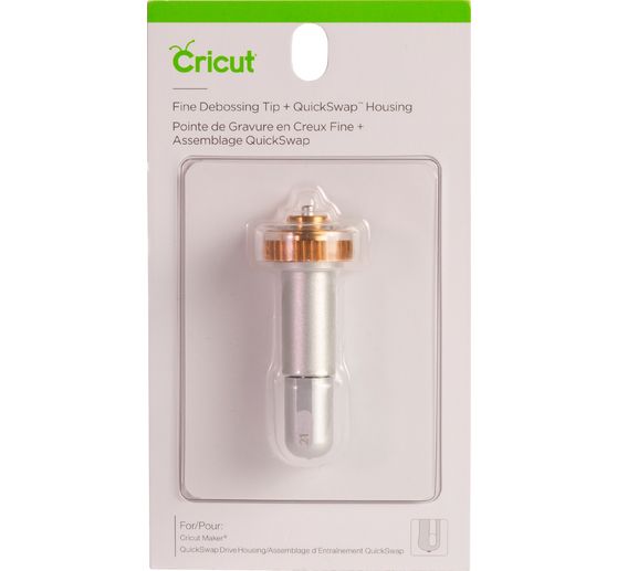 Outil Cricut « Quickswap Tool – Debossing Tip », pointe de débossage fine 