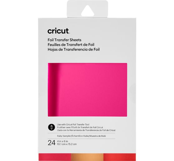 Feuilles de transfert Cricut « Foil Transfer - Sheets Sampler » 