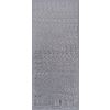 Stickers relief « Majuscules » Argent