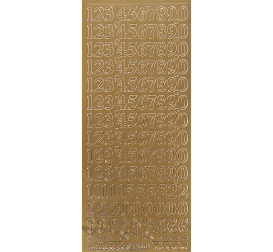 Stickers relief « Chiffres » 