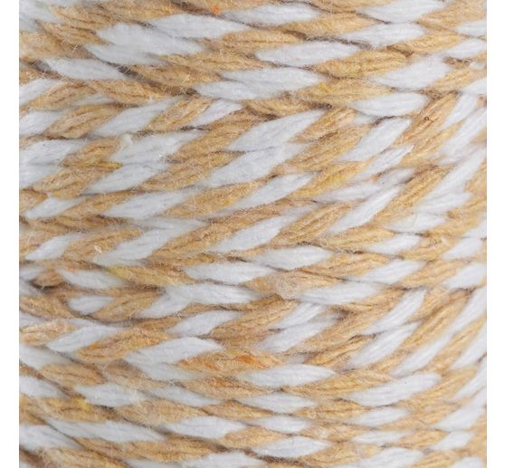 Cotton cord, 2 mm, roll of 25 m