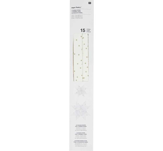 Bandes de papier « Etoiles d'or »