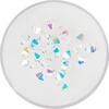 Glass cut glitter beads, 4 mm