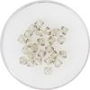 Glass cut glitter beads, 4 mm
