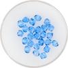 Glass cut glitter beads, 4 mm