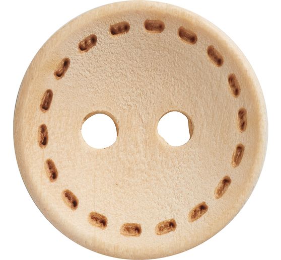 Boutons en bois VBS « Point de couture », 100 pc.