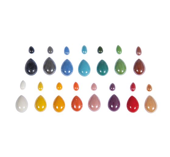 Galets de mosaïque en verre « Diamond », assortiment multicolore, env. 180 g