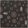 Tissu coton au mètre « Période de Noël » Noir