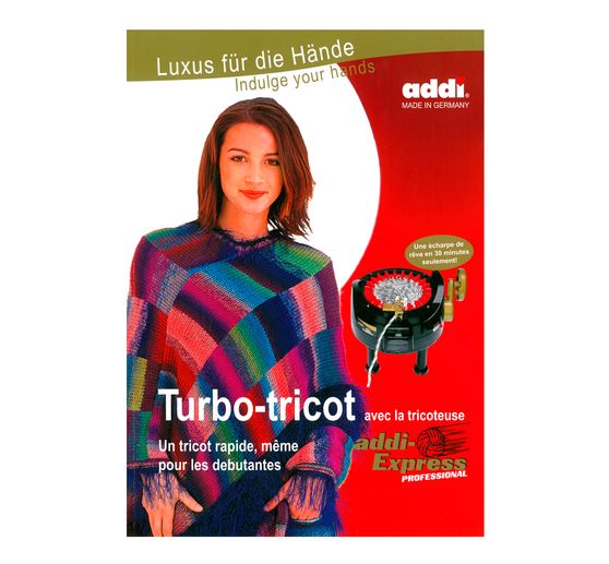 Livre « Turbo-tricot avec la tricoteuse addi-Express Professional »