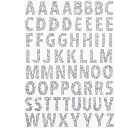 Autocollants pailletés « Lettres »