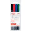 Marqueurs pour tableaux blancs edding 361 « Pointe ogive », 1 mm Set de 4