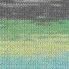 Fil Gründl « Cotton Quick Batik » Nature/Turquoise/Jaune/Vert