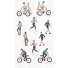Stickers gel Rico Design « Figurico » Faire du vélo et du jogging