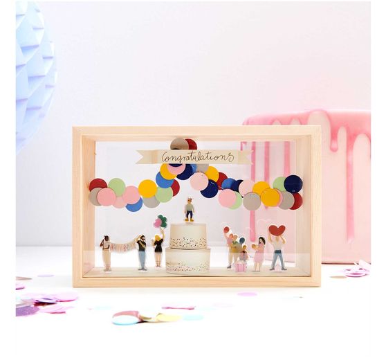 Boîte vitrine à deux parois acryliques Rico Design