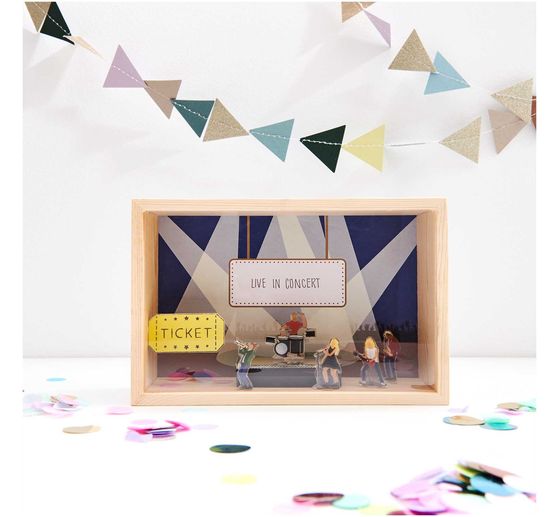 Boîte vitrine à deux parois acryliques Rico Design