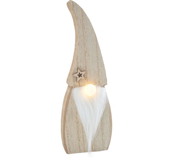 VBS Wooden gnome with LED nose