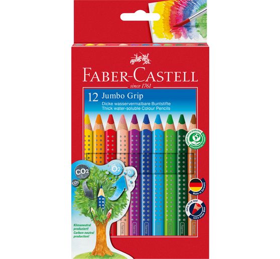 Crayons de couleur FABER-CASTELL « Jumbo Grip »