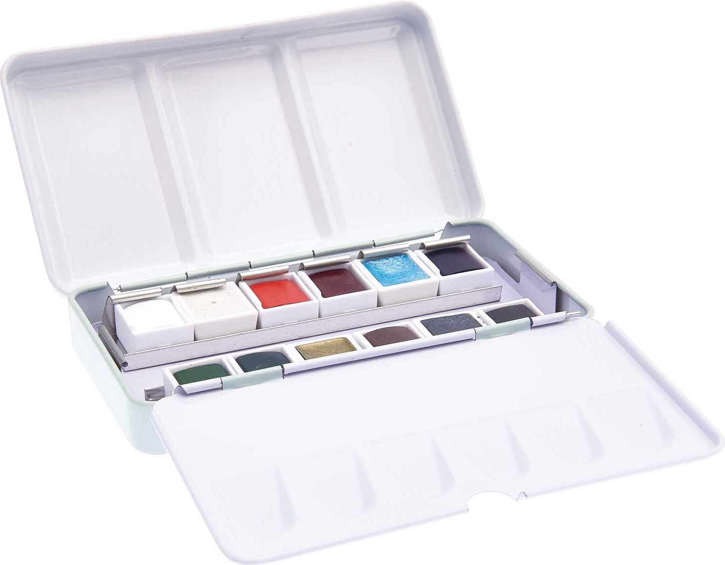 Lot De 12 Peintures Aquarelles Solides - Couleurs Chair - Non Toxique - Pour Artistes Et Enfants