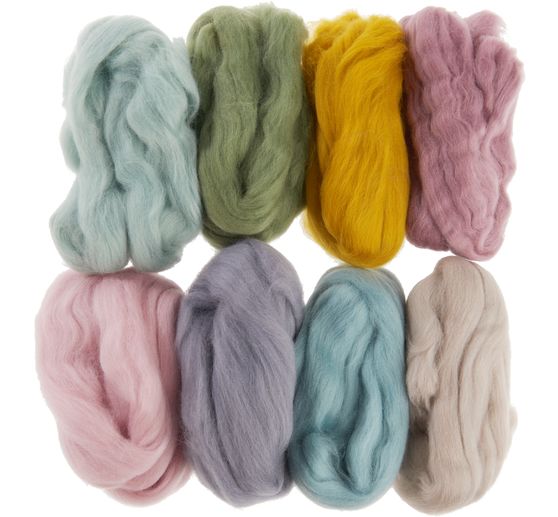 Laine féérique VBS « Assortiment », 8 couleurs