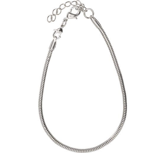 Bracelet avec chaînette d'ajustement « Platine »