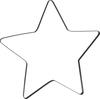 Metal ring star "Auri", black