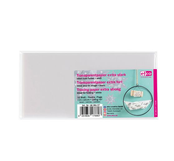 Papier transparent pour pliage « Extra fort »