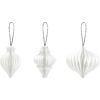 Set de gouttes en papier alvéolé Blanc