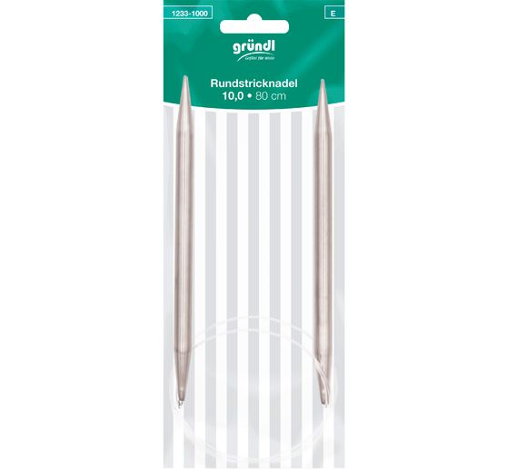 Aiguilles circulaires Gründl, 80 cm