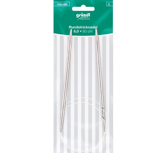 Aiguilles circulaires Gründl, 80 cm