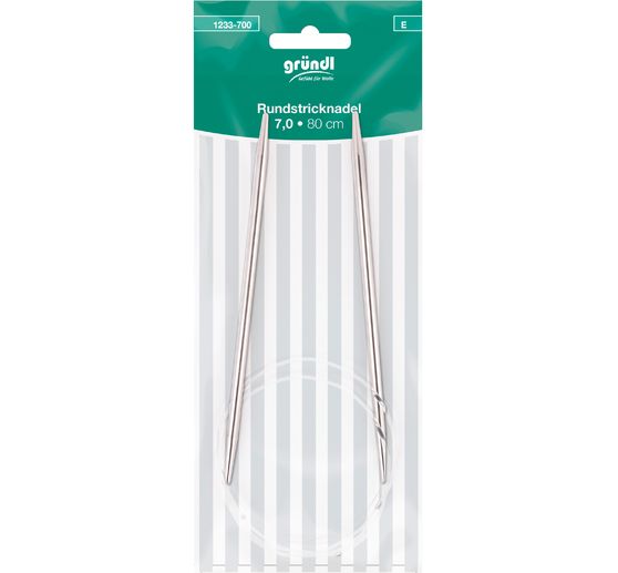 Aiguilles circulaires Gründl, 80 cm