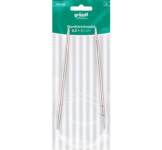 Aiguilles circulaires Gründl, 80 cm