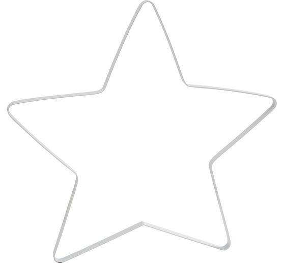 Anneau en métal étoile « Auri », Blanc