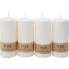 Bougies cylindriques « Pure Natural Wax », Ø 6 x 13 cm Natural